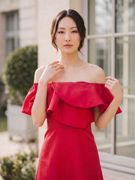 Lovi Dress (Gazar Fabric)