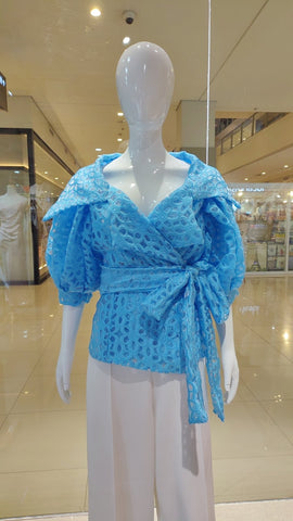 Siargao Top (Printed Organza Fabric)