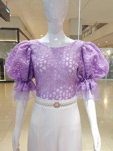 Bethel Top (Printed Organza Fabric)