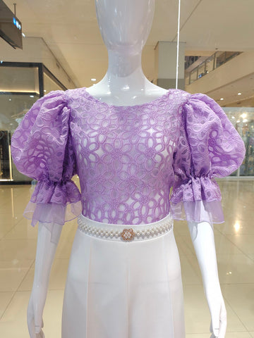 Bethel Top (Printed Organza Fabric)
