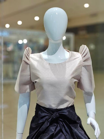 Mutya Top (Metallic Gazar Fabric)