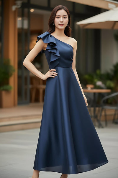 Wyne Dress (Gazar Fabric)