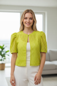 Sampaguita Top (Embroidered Organza)