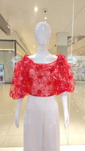 Dalisay Top (Printed Organza Fabric)