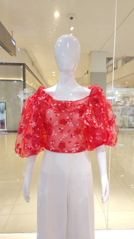 Dalisay Top (Printed Organza Fabric)