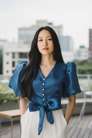 Cebu Top (Liquid Jusi fabric)